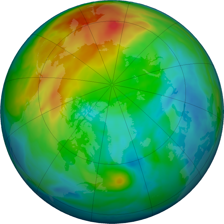 Arctic ozone map for 16 December 2020